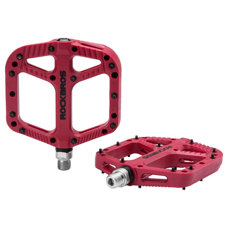ROCKBROS Bicycle Pedals Road Mountain Bike Pedals 9/16 Nylon Fiber
