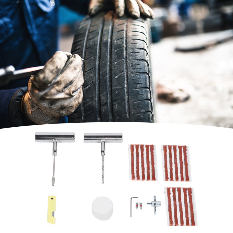 24Pcs Tire Repair Kit Heavy Duty Tire Plug Kit Universal