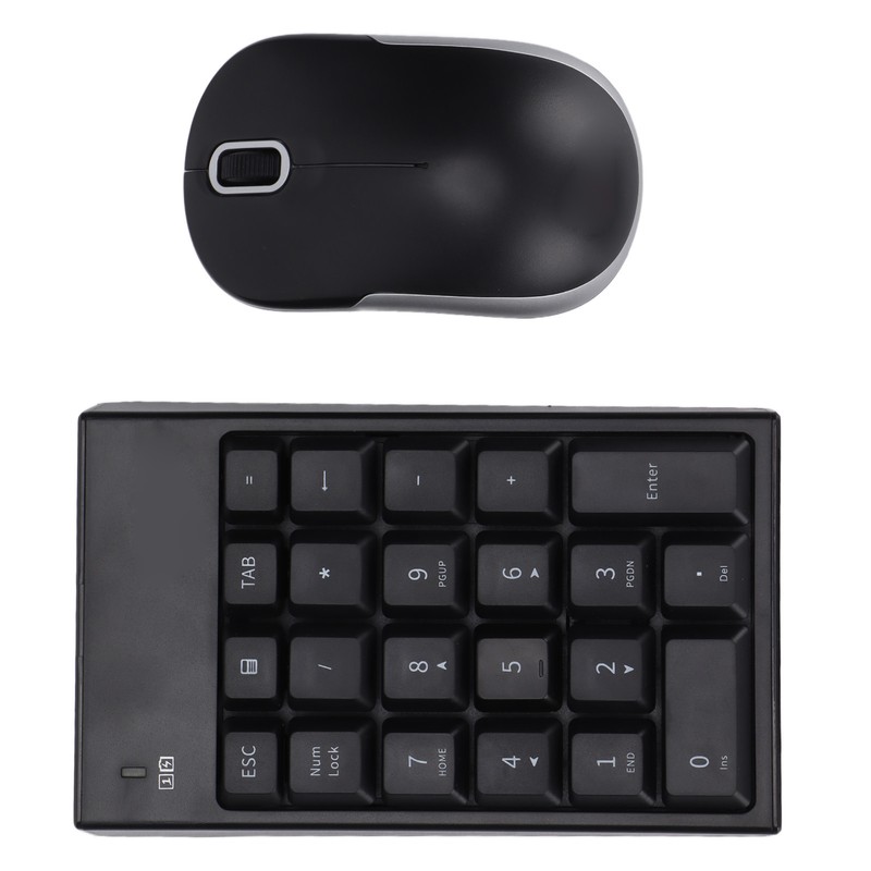 Numeric Keyboard Mouse Set MC‑61CB Wireless 2.4g Portable Silent Keypad