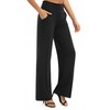 EXCHIC Women's Loose Straight Leg Palazzo Pants High Elastic Waist