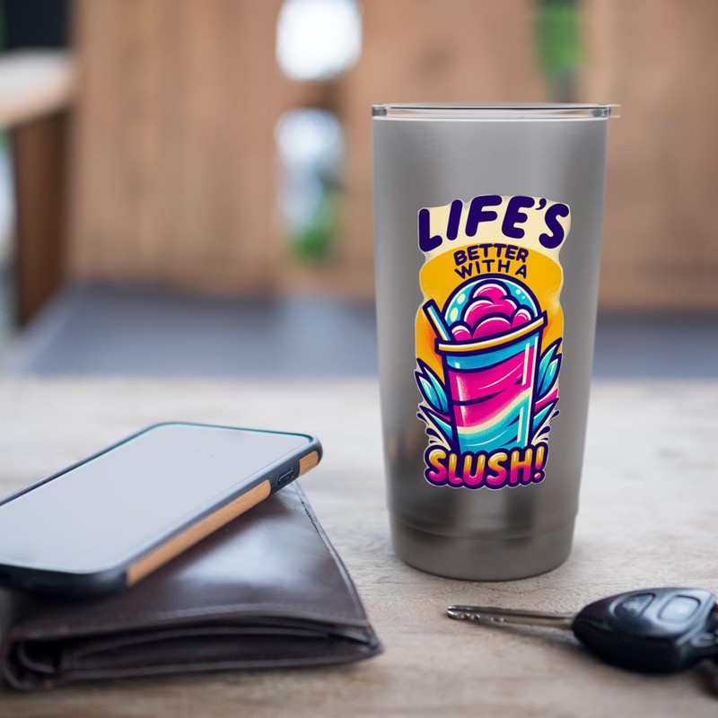 Slushi - Life's Better With a Slush! Stainless Steel Insulated