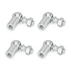 Ganter Normelemente 71802-8-M5-CS 4 pieces, angle joint DIN 71802, silver,