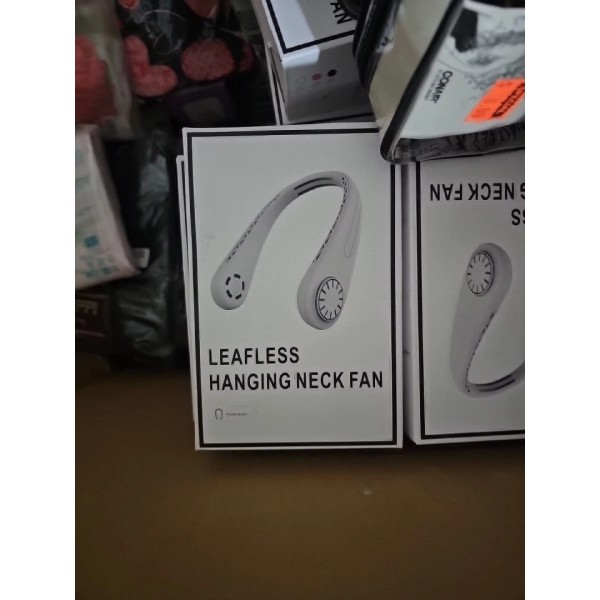 Leafless 2x NIB Portable Wireless Hanging Neck Fan 3-Speeds -