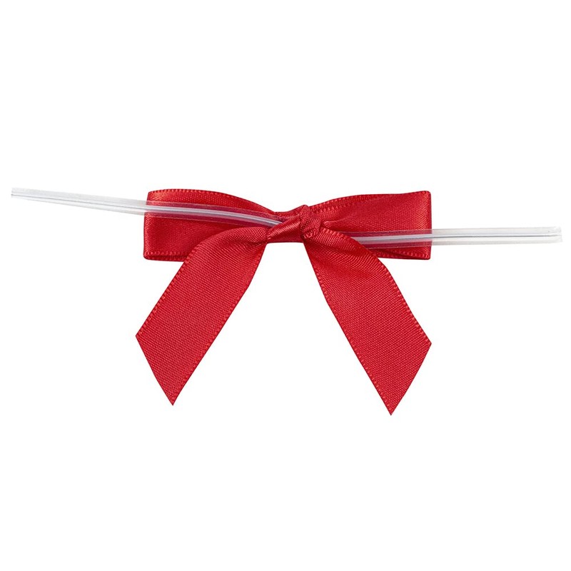 Reliant Ribbon 5171-06503-2X1 Satin Twist Tie Bows - Small Bows,