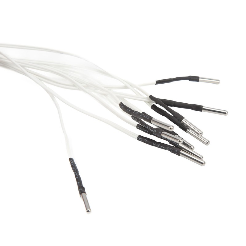 15PCS Thermistor Sensor High Temperature Resistance Sensitive 304 Stainless Steel