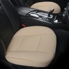 EDEALYN Front PU Leather Car Seat Cover Bottom Auto Seat