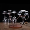 2-in-1 Red Wine Glass Rack & Wine Decanter Vintage Bronze
