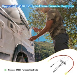 Upgraded 34570 OEM RV Furnace Lgniter Electrode Compatible Atwood/HydroFlame 8516-IV 8520-IV 8525-IV 8531-IV 8535-IV 8935-III-DC 8940-III-DC 8935-III-AC 8940-III-AC，Replace 37057 Atwood Furnace Parts