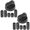 Spares2go Universal Black Control Switch Knobs for All Makes and
