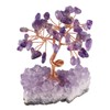 Mookaitedecor Amethyst Crystal Tree with electroplated colourful quartz base and