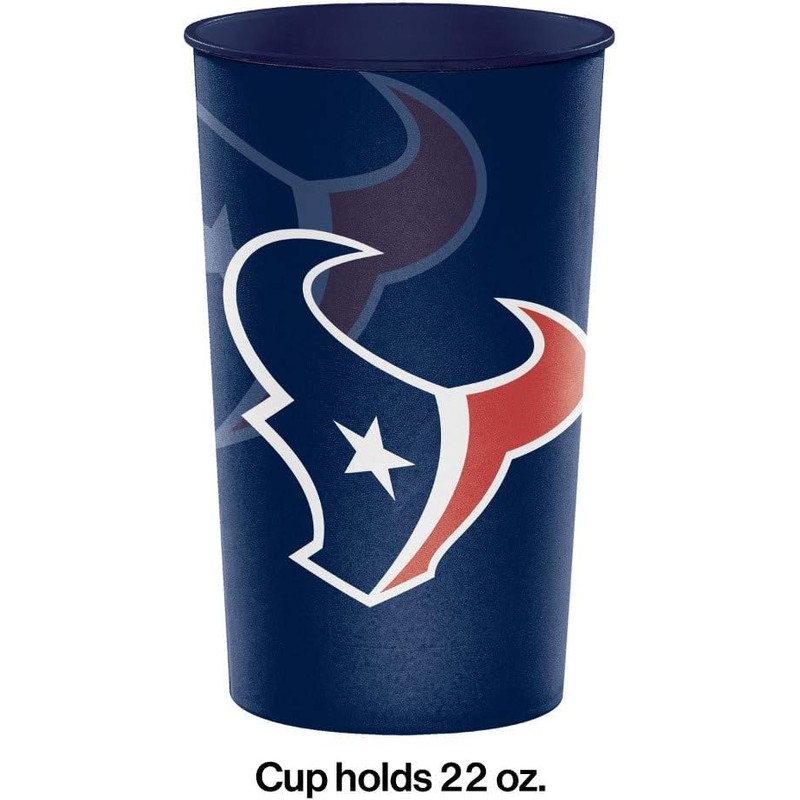 Trendware Houston Texans Souvenir Cups, 8 Count