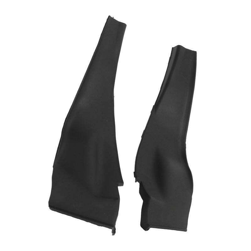 1Pair Front Cowl Extension Trim Cover Black Left Right Windshield