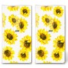 20 Individual Handkerchiefs Flowers Sunflower Blossoms 2 Packs of 10 Individual Paper Handkerchiefs Printed Gift