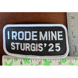 2025 "I Rode Mine" Sturgis, SD Harley Davidson MC Rally Jacket/Vest Patch WHITE