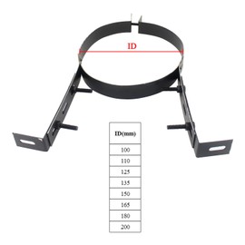 Chimney Wall Support Bracket Pellet Stove Pipe Strap Adjustable Wood Stove Pipe Hanger Flue Pipe Wall Band clamp