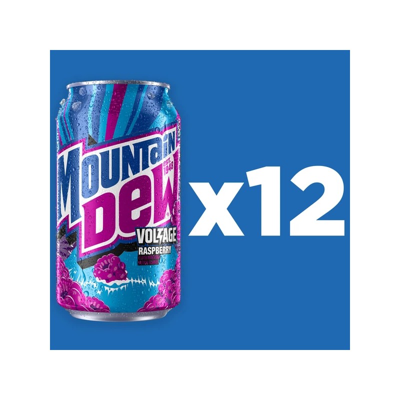 Mountain Dew Voltage 12 Pack 12 oz Cans Mtn Dew