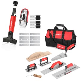 Goldblatt 8 Pieces Masonry Set Finishing Trowel 2 Pieces Razor Blade Scraper