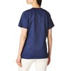 WonderWink Women's Plus-Size Wonderwork Mock Wrap Scrub Top, Navy, XX-Large
