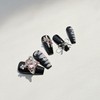 Rose Silver Handmade Nail Tips - Square / 로즈 실버