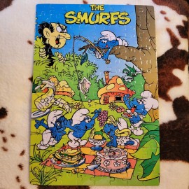 Handmade Smurfs Puzzle 120 Piece Custom Handmade Jigsaw Puzzle