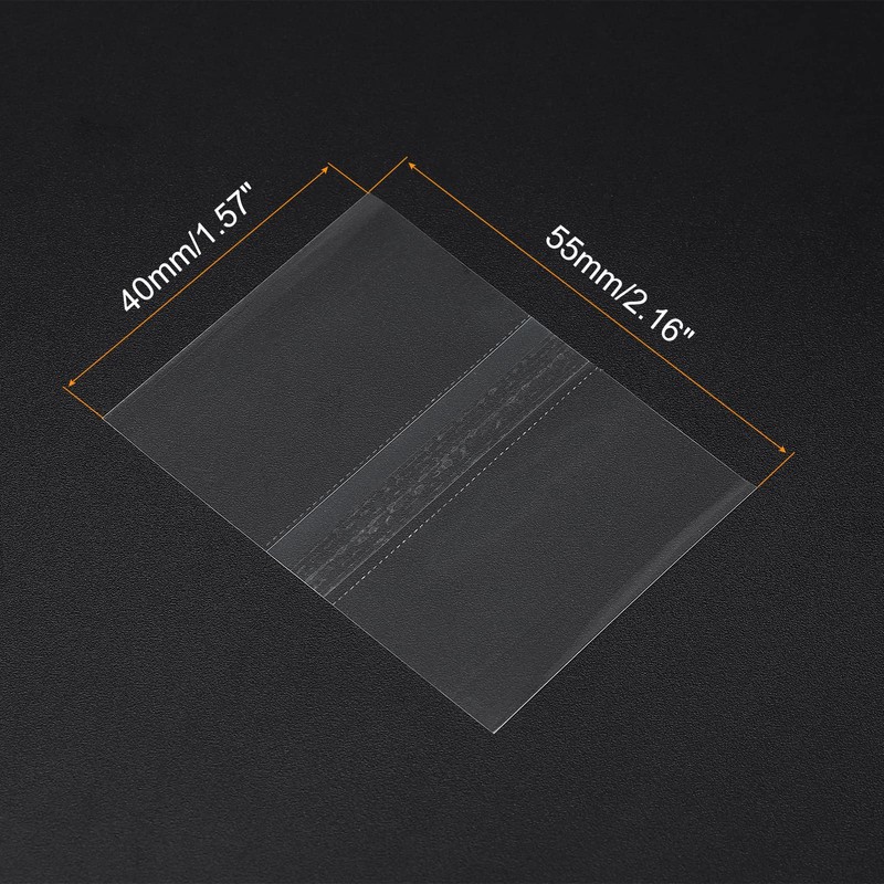 PATIKIL 400pcs 55x40mm Perforated Shrink Bands PVC Heat Shrink Wrap