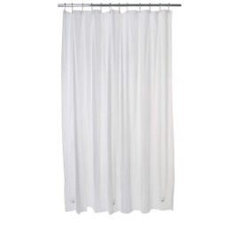 Bath Bliss 2 Pack Shower Curtain Liner, Rust Resistant, Heavy, Magnetic Weighted Hem, White