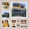 Venier Wood Like Paint Garage Doors (Light Oak) - Furniture
