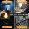 ORALUCE Emergency Rechargeable Light Bulbs 60 Watt, Warm White 3000K