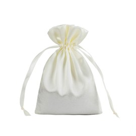 AKLVBL - Paquete de 30 bolsas de regalo de satén beige de 5 x 7 pulgadas, bolsas de joyería, bolsa con cordón, bolsas de regalo de boda, bolsas de baby shower, bolsas de seda..