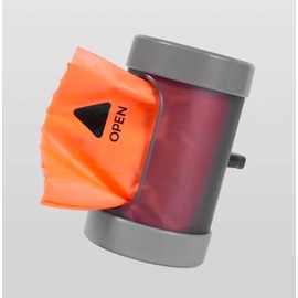 VOOCOO Go! Dog Waste Bag Dispenser - Compatible with Retractable Leashes, Portable Poop Bag Holder, Durable ABS Plastic, Compact Design for Easy Cleanup (Gray)