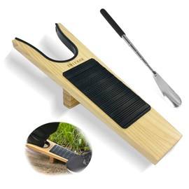 TNIEAHR Boot Jack- Wide Opening Design for Effortless Boot Remover, No Bend Needed with Shoe Horn, Wooden Shoe Remover with Non-Slip Base, Perfect for Seniors & Adults