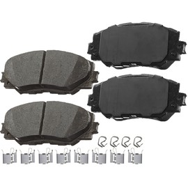 Afa Motors Front Quiet D1210 Ceramic Brake Pads Sets Replacement for Toyota RAV4 Matrix Corolla Prius V Scion xB xD Lexus HS250h Pontiac Vibe with Hardware Clips 4PCS