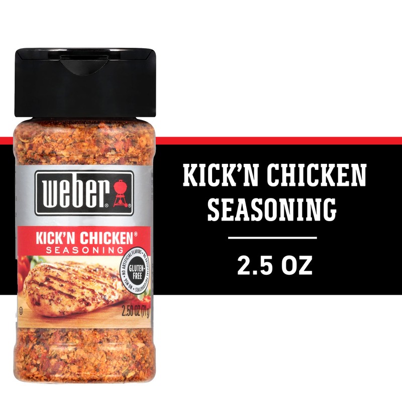 Weber Kick'n Chicken Seasoning, 2.5 oz