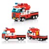 Block Builder Fire Truck Building Block Set (646 Pieces). Fire