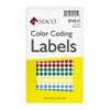 MACO Assorted Primary Round Color Coding Labels, 1/4 Inches in Diameter, 768 Per Box, Red/Blue/Yellow/Green (MR404-A1)