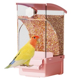 Automatic Bird Feeder | Automatic Parrot Feeder | Treats Dispenser, Cage Accessories, Pet Supplies for Cockatiel Canary Cockatoos Parakeet