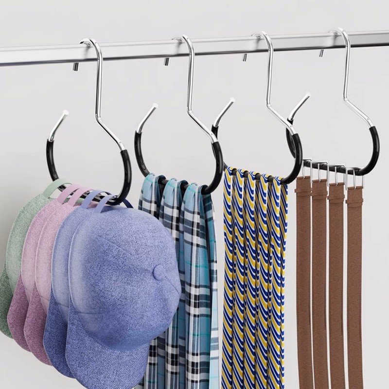 Hat Hanger,8 Pack Hat Storage for Baseball Caps,Scarf Hangers, Metal