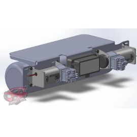 SportTruckPros.com Air Ride Under Trunk Lid Tray for 1 Tank, Accuair Manifold & Dual Viair