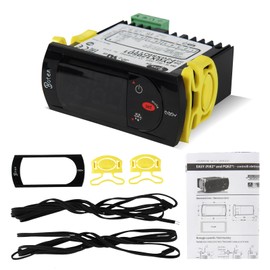 PZGXS0J111 Temperature Controller Temperature Thermostat with Temperature Sensor Probes 115V,New Temperature Thermostat for All Refrigerator Types (PZGXS0J111)