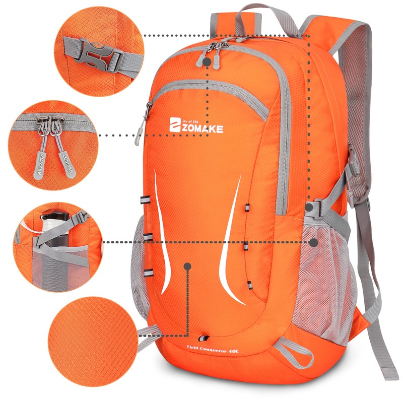 ZOMAKE Foldable Backpack 35L - Lightweight Folding Backpacks Packable Hiking