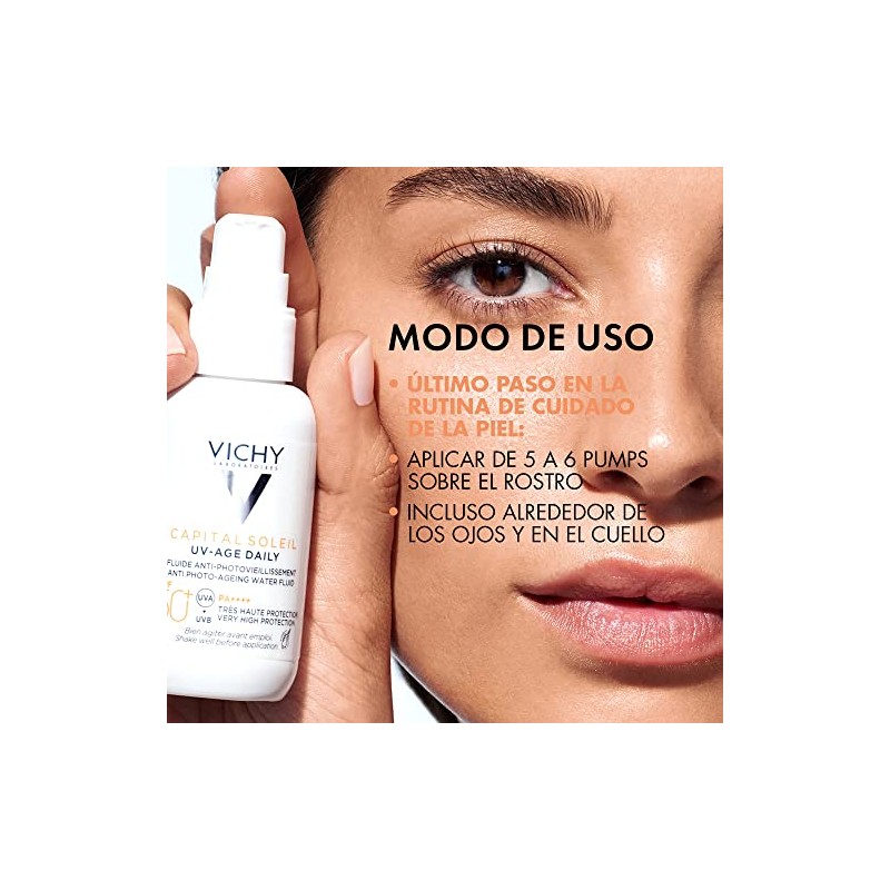 VICHY Protector Solar Facial UV-Age Daily Anti-Edad con Color FPS50