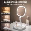 Beautifive 6.3” Makeup Mirror with Light and Magnification, 10X/1X Light