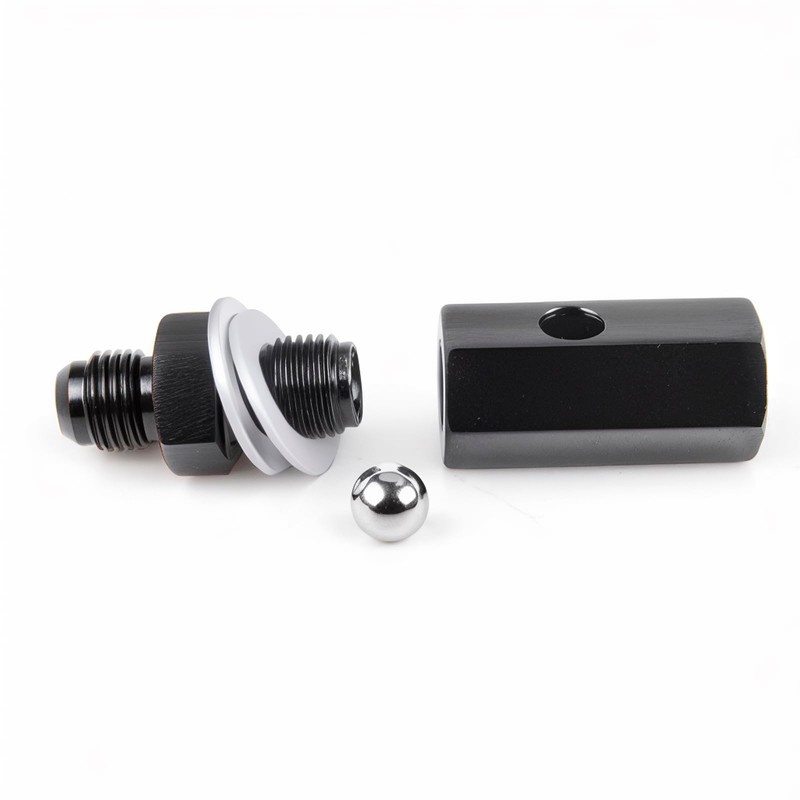 6AN Male Fuel Cell Tank Rollover Vent Valve Aluminum Fuel