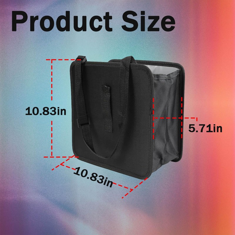 KAQISI Foldable Car Trash Can, Hanging Waterproof Leakproof Trash Can