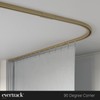 EverTrack Curtain Track - Corner Section for Ceiling Curtain Track