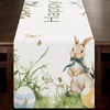 Vgvgaj Easter Bunny Tablecloth - 72 inches Long Spring Bunnies