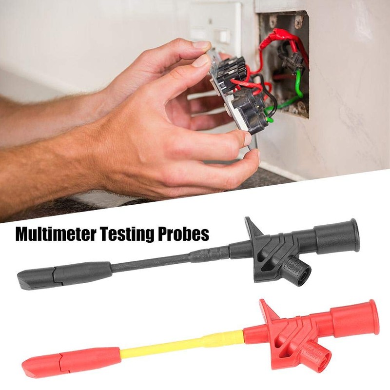 Grab Clamp Multimeter Test Probes Pack of 2 Fully Insulated