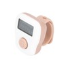Ring Counter White Manual Luminous Ring Type USB Rechargeable Sweat
