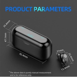 Touch Control Wireless Bluetooth Earphones, Mini F9 5.0 TWS IPX5 Waterproof Touch Wireless Stereo Bluetooth Headset, Mini Stealth Sports Headphones