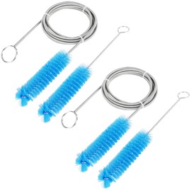 CPAP Tube Cleaning Brush-7 Feet Flexible + 7 Inches Handy Stainless Steel Wire Bristle Brush (XL, Count, 1)